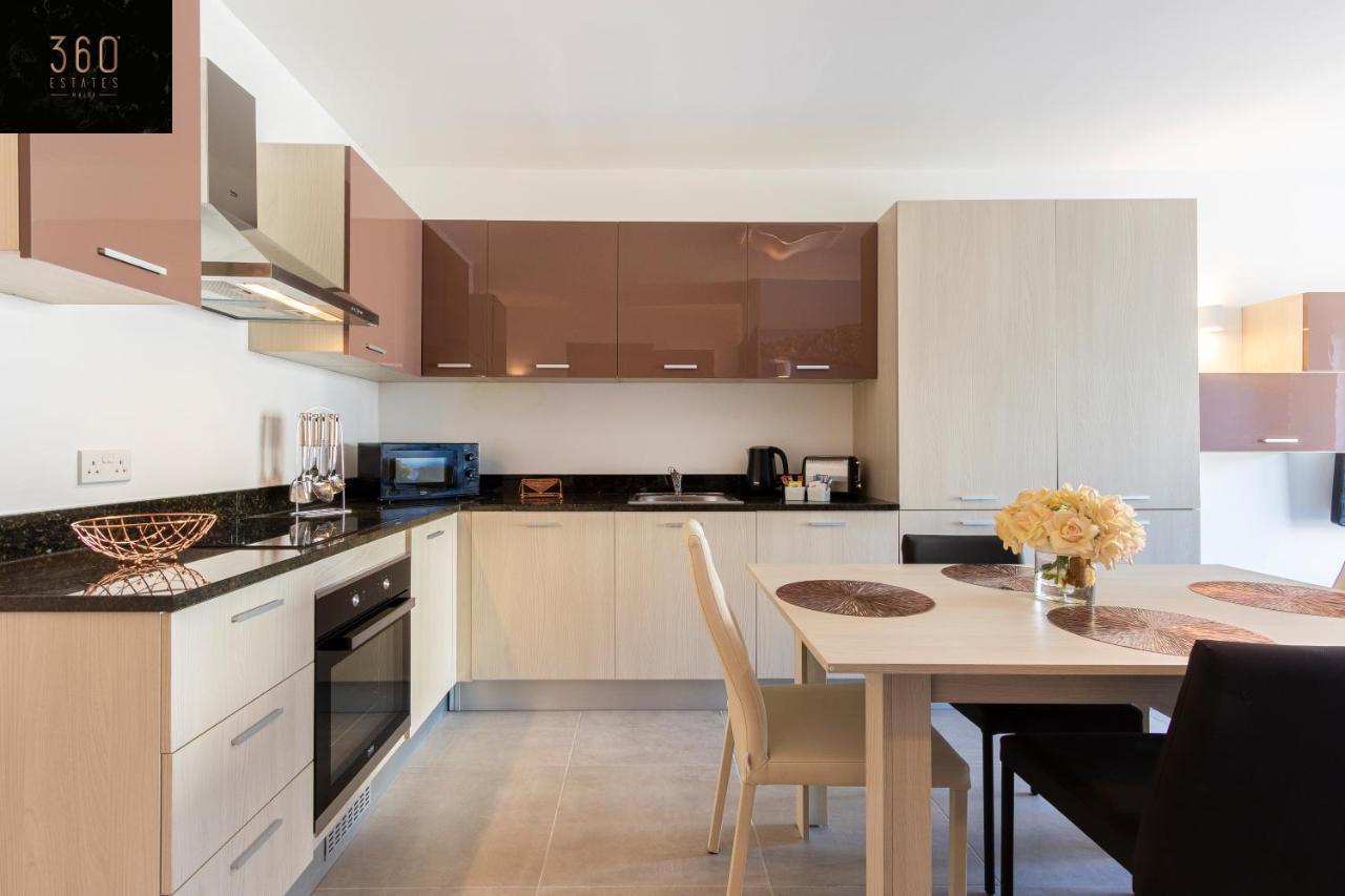 High-End Central Apt With Comfy Bed & Super Wifi By 360 Estates San Gwann Luaran gambar