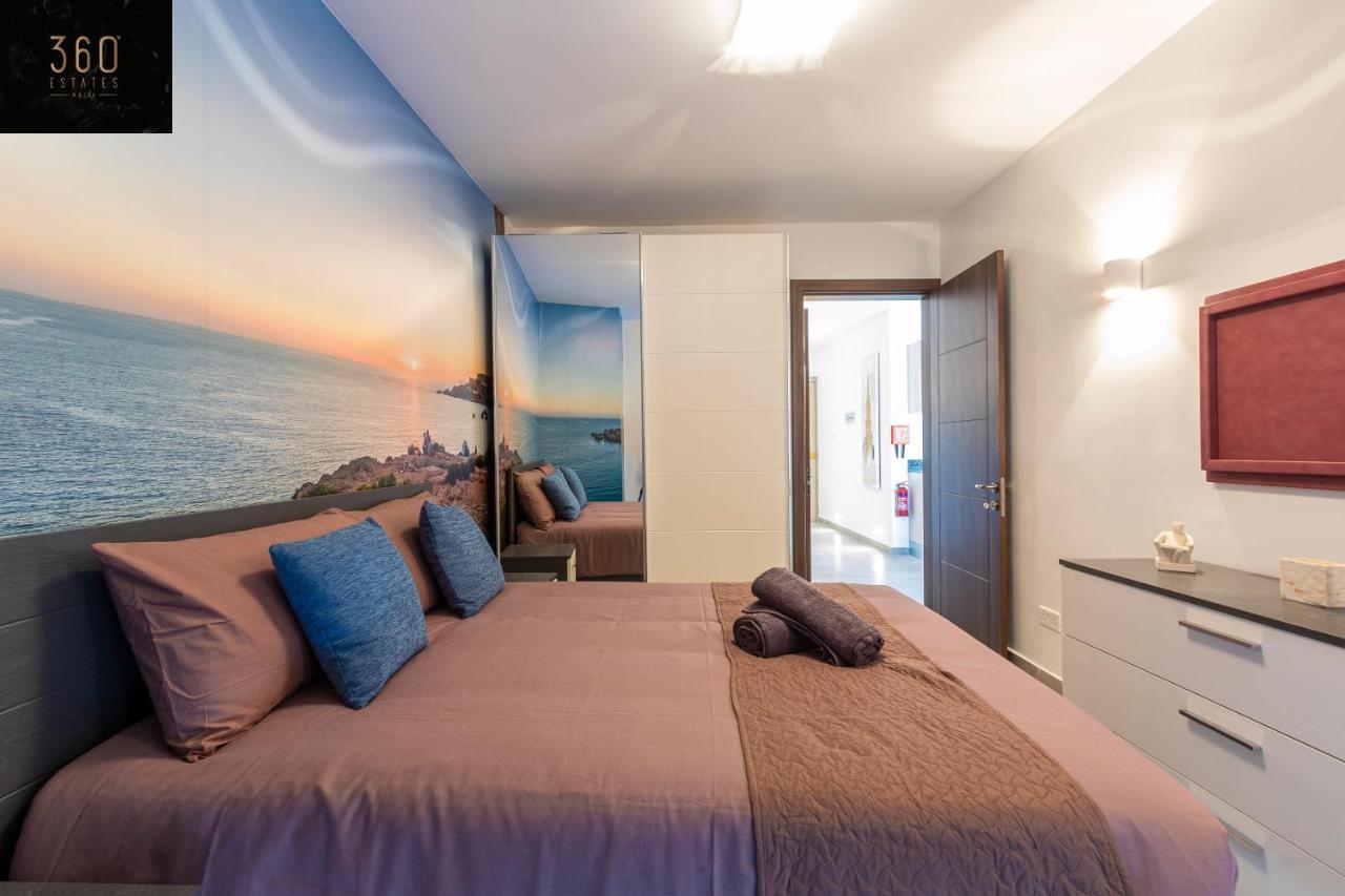 High-End Central Apt With Comfy Bed & Super Wifi By 360 Estates San Gwann Luaran gambar