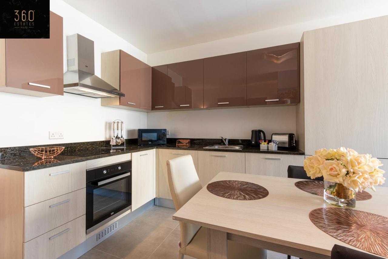 High-End Central Apt With Comfy Bed & Super Wifi By 360 Estates San Gwann Luaran gambar